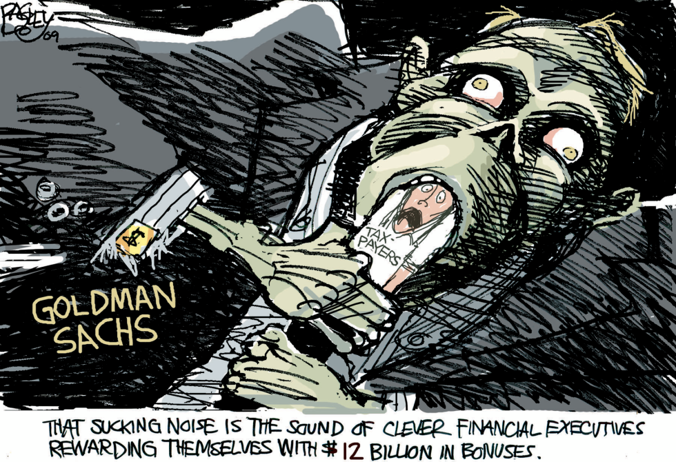  GOLDMAN SUCKS by Pat Bagley