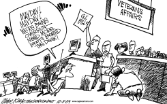 VA OVERRUN by Mike Keefe