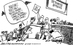 VA OVERRUN by Mike Keefe