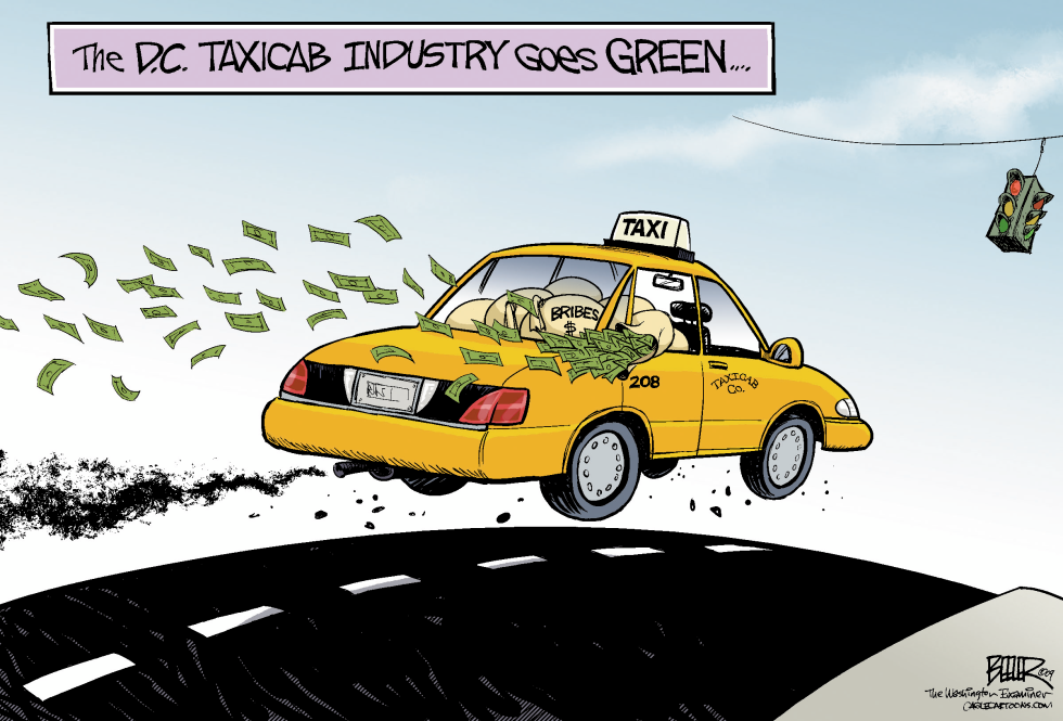  LOCAL DC - TAXICAB COMMISSION BRIBERY by Nate Beeler