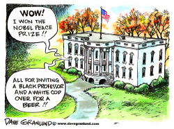 OBAMA WINS NOBEL PEACE PRIZE by Dave Granlund