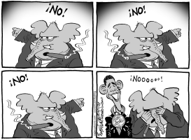 EL PREMIO POR LA PAZ DE OBAMA by Bob Englehart