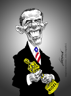 NOBEL FOR OBAMA by Antonio Neri Licón