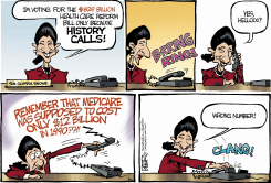 HISTORY CALLS SNOWE by Nate Beeler