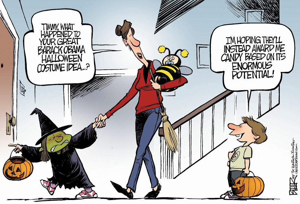  OBAMA HALLOWEEN COSTUME by Nate Beeler