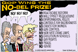 GOP NO-BEL PRIZE by Wolverton