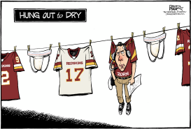 LOCAL DC - REDSKINS COACH TWISTS IN THE WIND by Nate Beeler