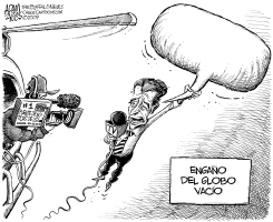 ENGAñO DEL GLOBO VACIO by Adam Zyglis