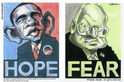 OBAMA AND CHENEY  by Taylor Jones