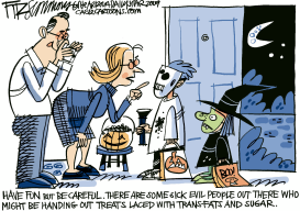 HALLOWEEN SAFETY by David Fitzsimmons