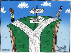 PRESUPUESTOS FEDERAL Y ESTATAL  by Bob Englehart