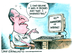 INTERNET TURNS 40 by Dave Granlund