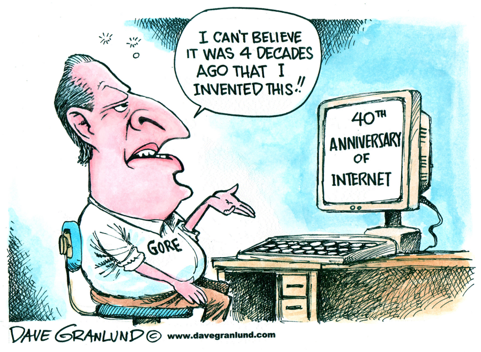  INTERNET TURNS 40 by Dave Granlund