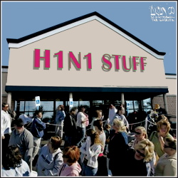 H1NI SWINE FLU STUFF by Aislin