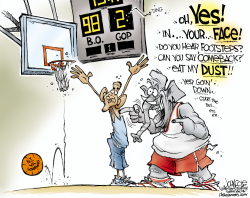 GOP SHOOTS AND SCORES by John Cole