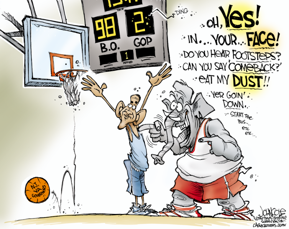  GOP SHOOTS AND SCORES by John Cole