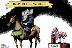 GOP BACK IN THE SADDLE by Nate Beeler