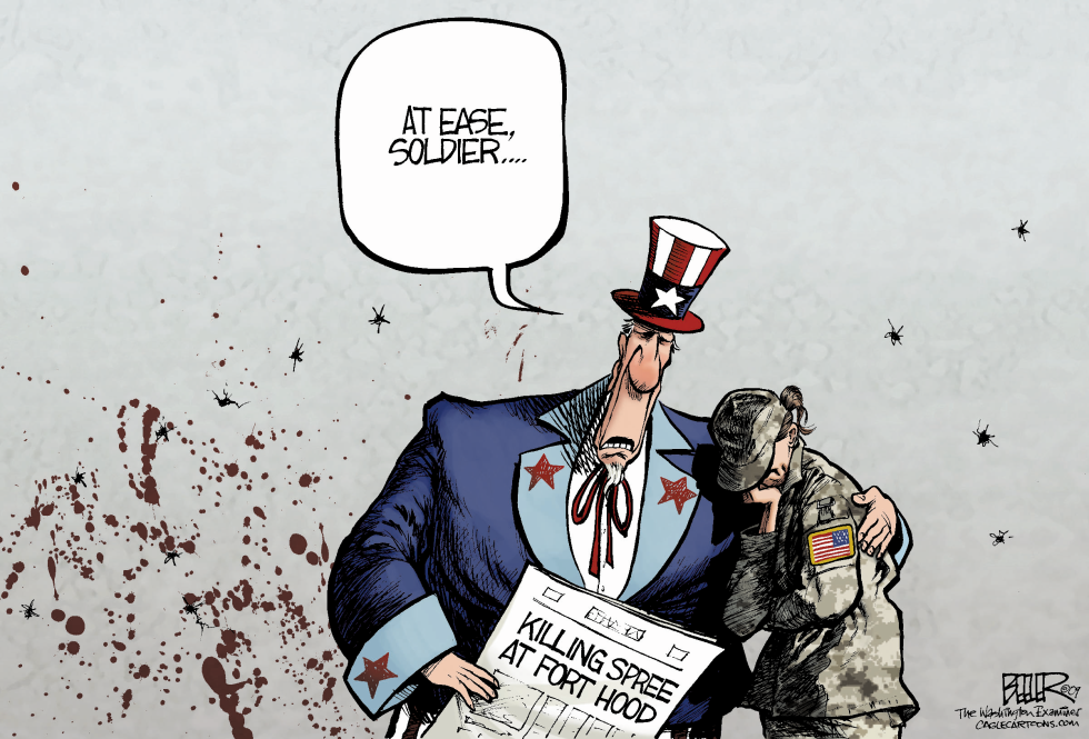  FORT HOOD SHOOTINGS by Nate Beeler