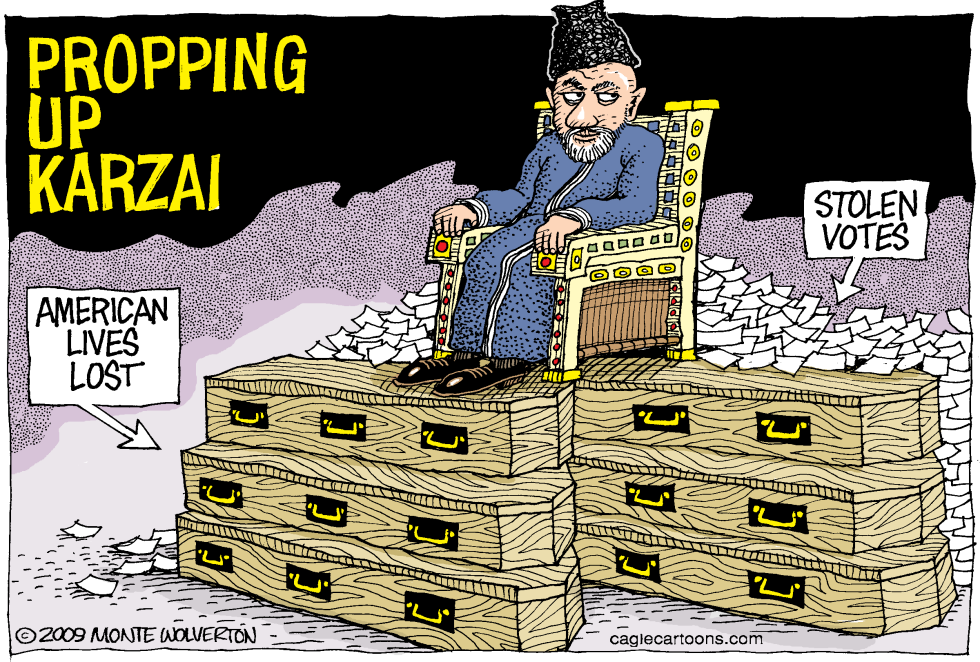  PROPPING UP KARZAI by Wolverton