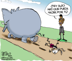 OBAMA AYUDANDO A LOS DEMOCRATAS  by Gary McCoy