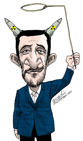 PRESIDENT AHMADINEJAD by Arcadio Esquivel