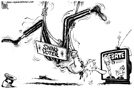 THE SWING VOTER AND THE DEBATE by Mike Lane