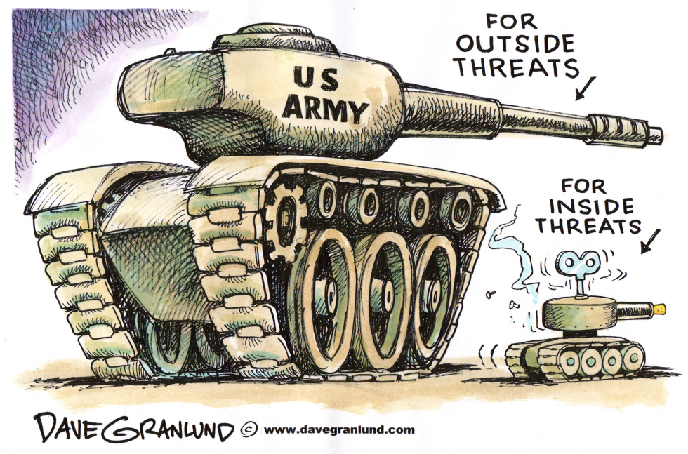  US ARMY AND INSIDE THREATS by Dave Granlund