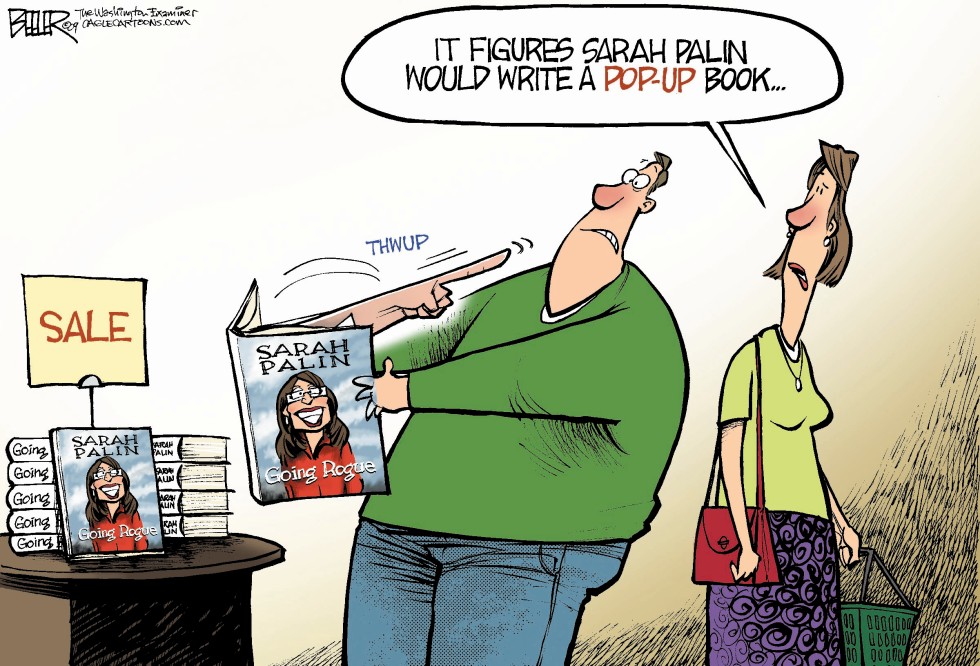  SARAH PALIN BOOK by Nate Beeler