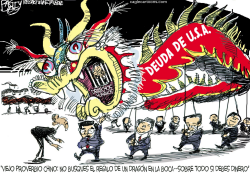 DRAGON DE LA ECONOMIA  by Pat Bagley