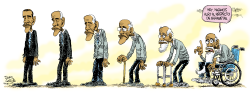 OBAMA SIGUE PENSANDO EN AFGHANISTAN  by Daryl Cagle