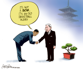 OBAMA BOWS DOWN by Patrick Corrigan