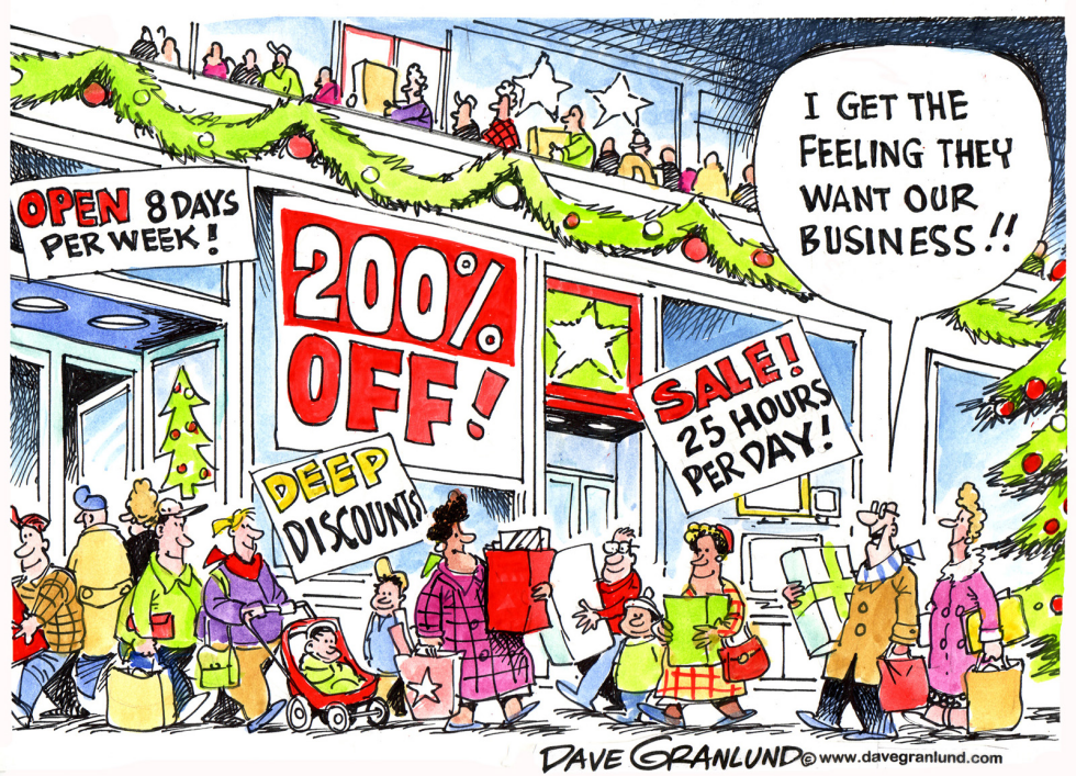  HOLIDAY SHOPPING by Dave Granlund