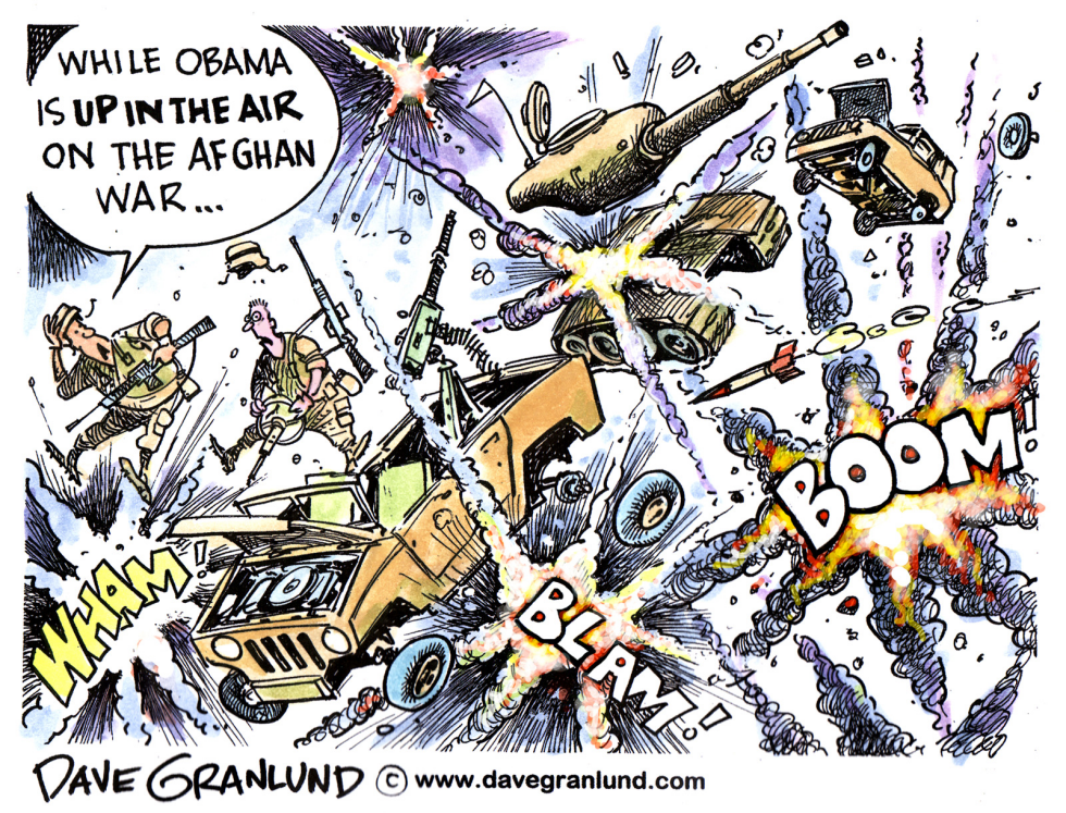  OBAMA AND AFGHANISTAN WAR by Dave Granlund