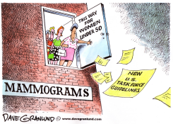 NEW MAMMOGRAM GUIDELNES by Dave Granlund