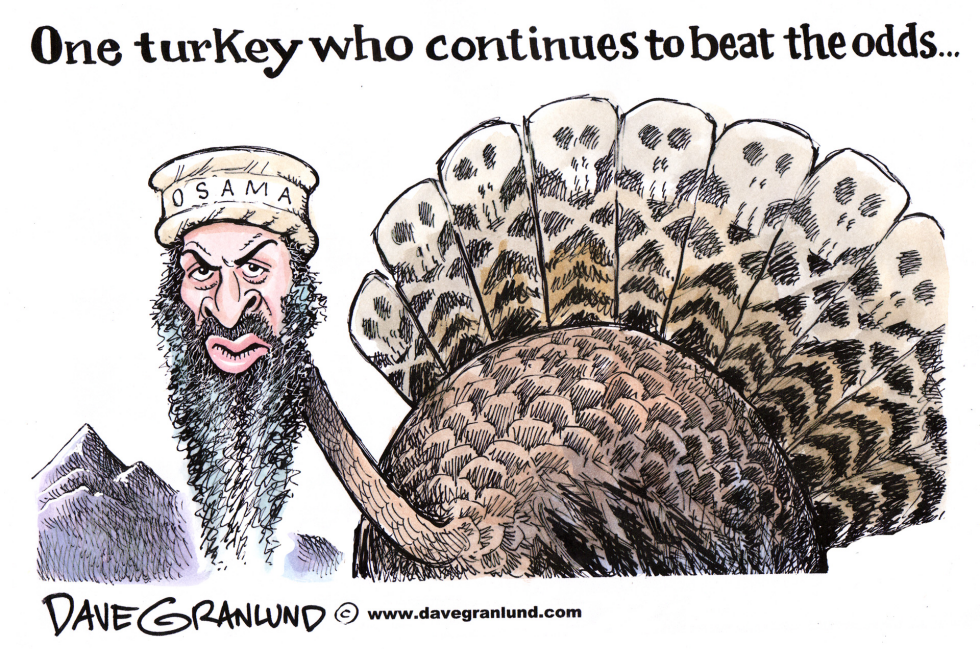  ELUSIVE OSAMA BIN LADEN by Dave Granlund