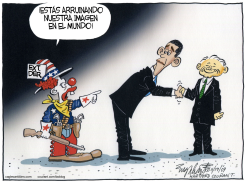 PAYASO DE LA DIPLOMACIA  by Bob Englehart