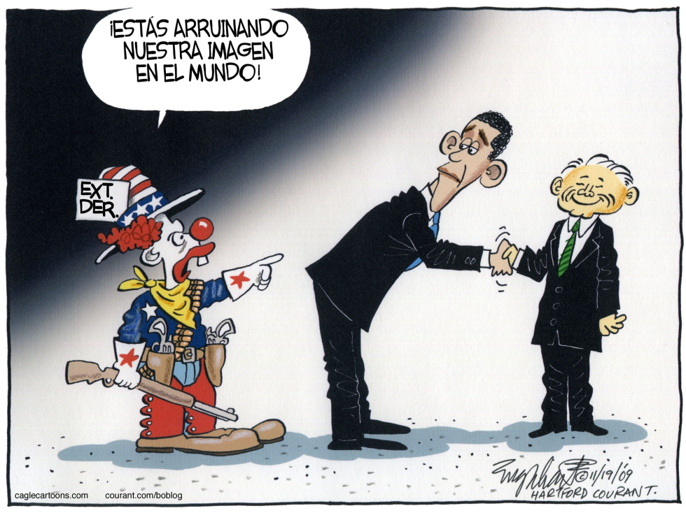  PAYASO DE LA DIPLOMACIA  by Bob Englehart