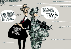 MAN W AFGHAN PLAN by Pat Bagley