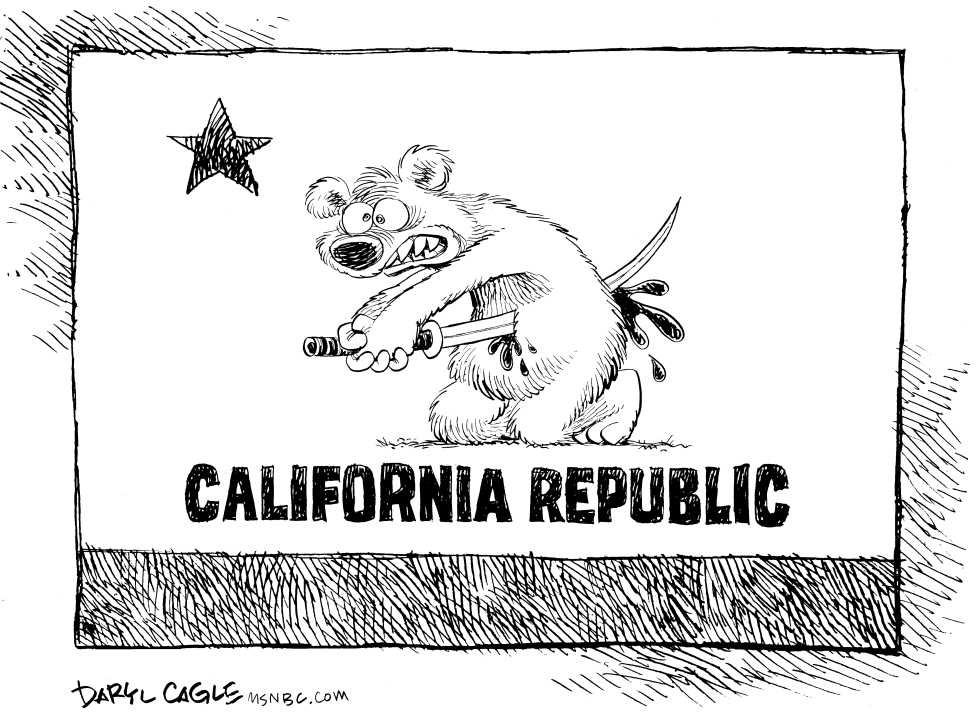  CALIFORNIA BUDGET HARAKIRI by Daryl Cagle