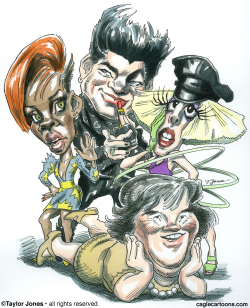 RIHANNA, ADAM, LADY GAGA AND SUSAN  by Taylor Jones