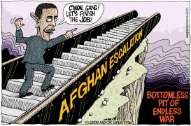 OBAMA FINISHING THE JOB by Wolverton