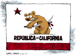 HARAKIRI DEL PRESUPUESTO DE CALIFORNIA  by Daryl Cagle