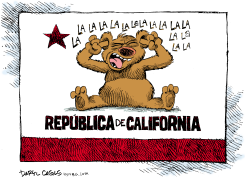 LA LA LA EN EL PRESUPUESTO DE CALIFORNIA  by Daryl Cagle