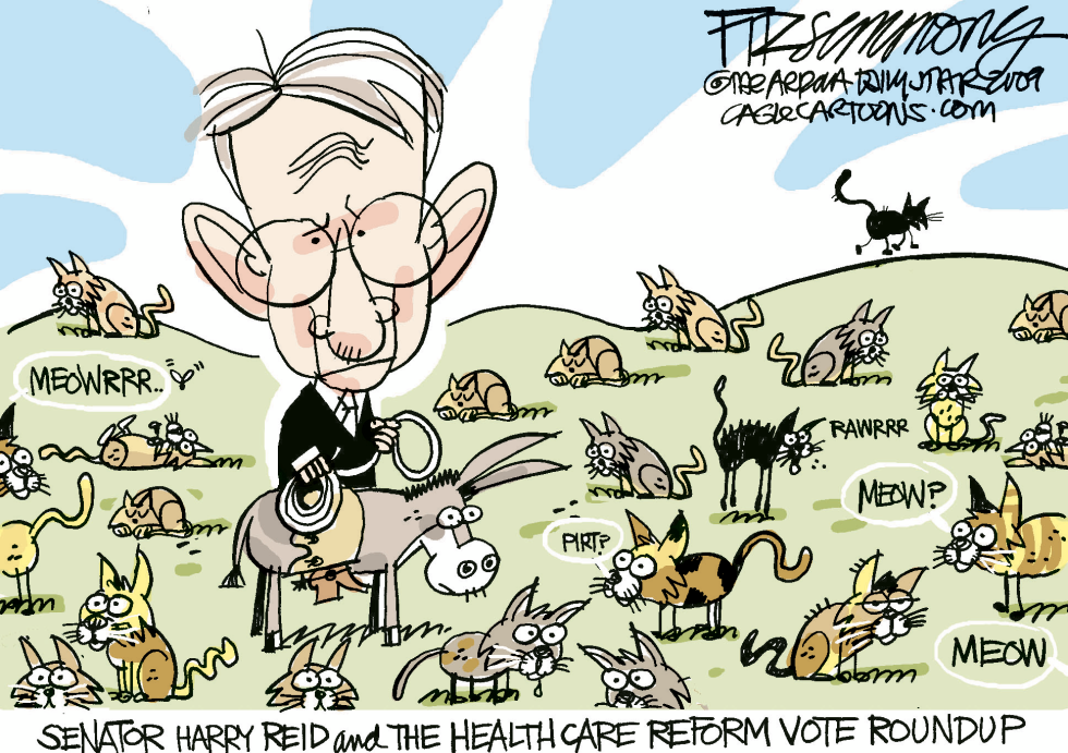  HARRY REID VOTE ROUNDUP  by David Fitzsimmons