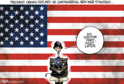 NEW WAR STRATEGY by Nate Beeler