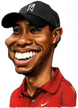 TIGER WOODS by Nate Beeler