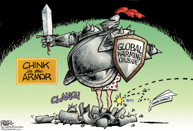 GLOBAL WARMING ARMOR by Nate Beeler