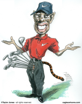 TIGER WOODS  by Taylor Jones