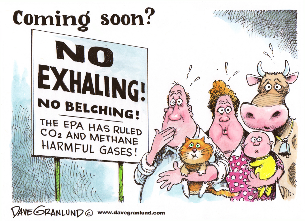  EPA GREENHOUSE GAS RULING by Dave Granlund