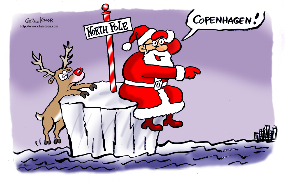  SANTA GOES TO COPENHAGEN  by Christo Komarnitski